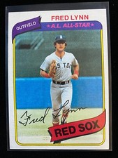 1980 Topps FRED LYNN #110 A.L. ALL-STAR Boston Red Sox Angels Orioles MINT F