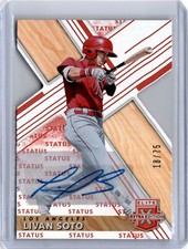2019 Elite Extra Edition Red Status Livan Soto Auto 18/75 (B31) Angels