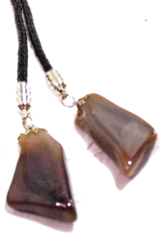 Huge Beautiful Agate Quartz Crystal Slab 2.5"in Bolo Tie With Matching Tips - Picture 3 of 14