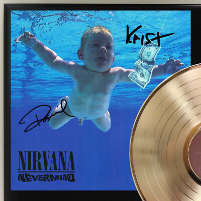 NIRVANA NEVERMIND ピクチャーオリジナルレコード Nirvana Nevermind LP Record Signature Display | eBay