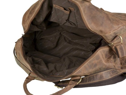 Greenburry Reisetasche Leder braun Vintage Herren Weekender Sporttasche Tasche - Bild 12 von 12