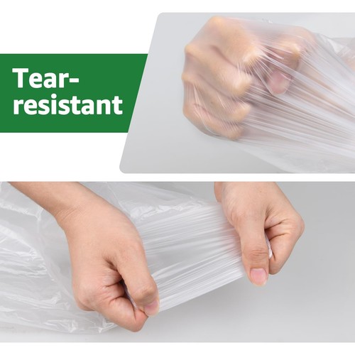6 Pack 9x12 Ft Plastic Drop Cloth for Painting Couch Furniture Dust Cover - Picture 4 of 6