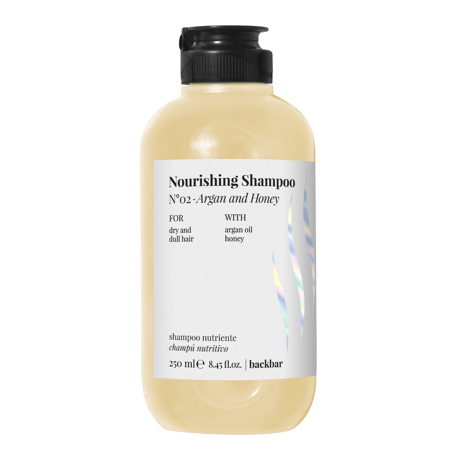 NEW BackBar - N.02 Nourishing Shampoo - Argan & Honey - 250 ml - Farmavita