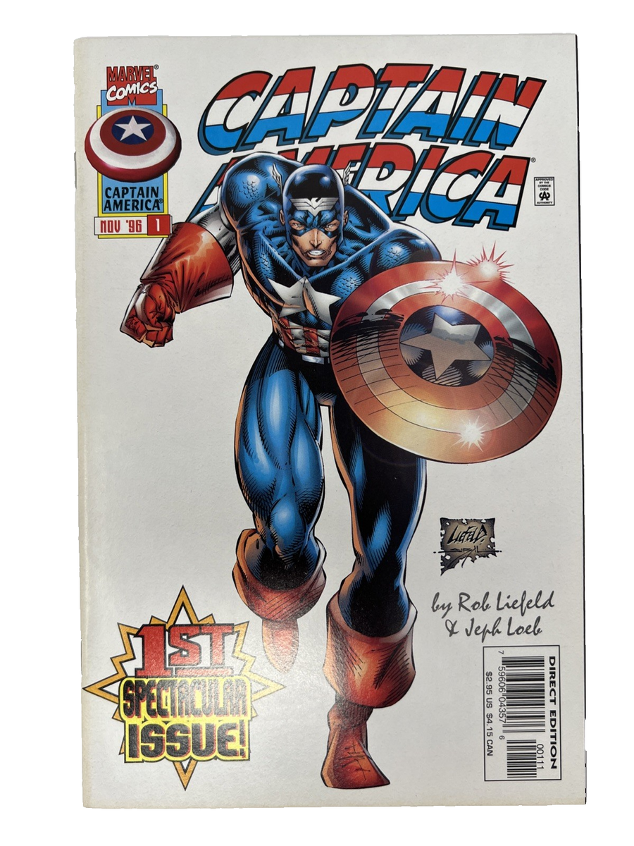 Captain America Comic Issue 1 November 1996 Marvel, Good | eBay