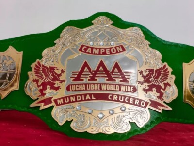 AAA lUCHA LIBRE WORLD WIDE MUNDIAL CRUCERO WRESTLING CHAMPIONSHIP BELT 2mm
