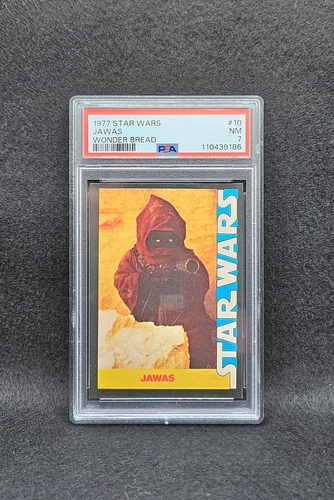 1977 STAR WARS WONDER BREAD #10 JAWAS PSA 7
