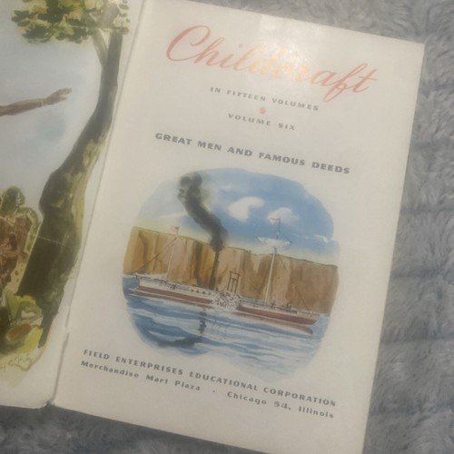 VTG 1954 Childcraft Vol. 6 Great Men And Famous Deeds Illustrated HC Book - Picture 6 of 9
