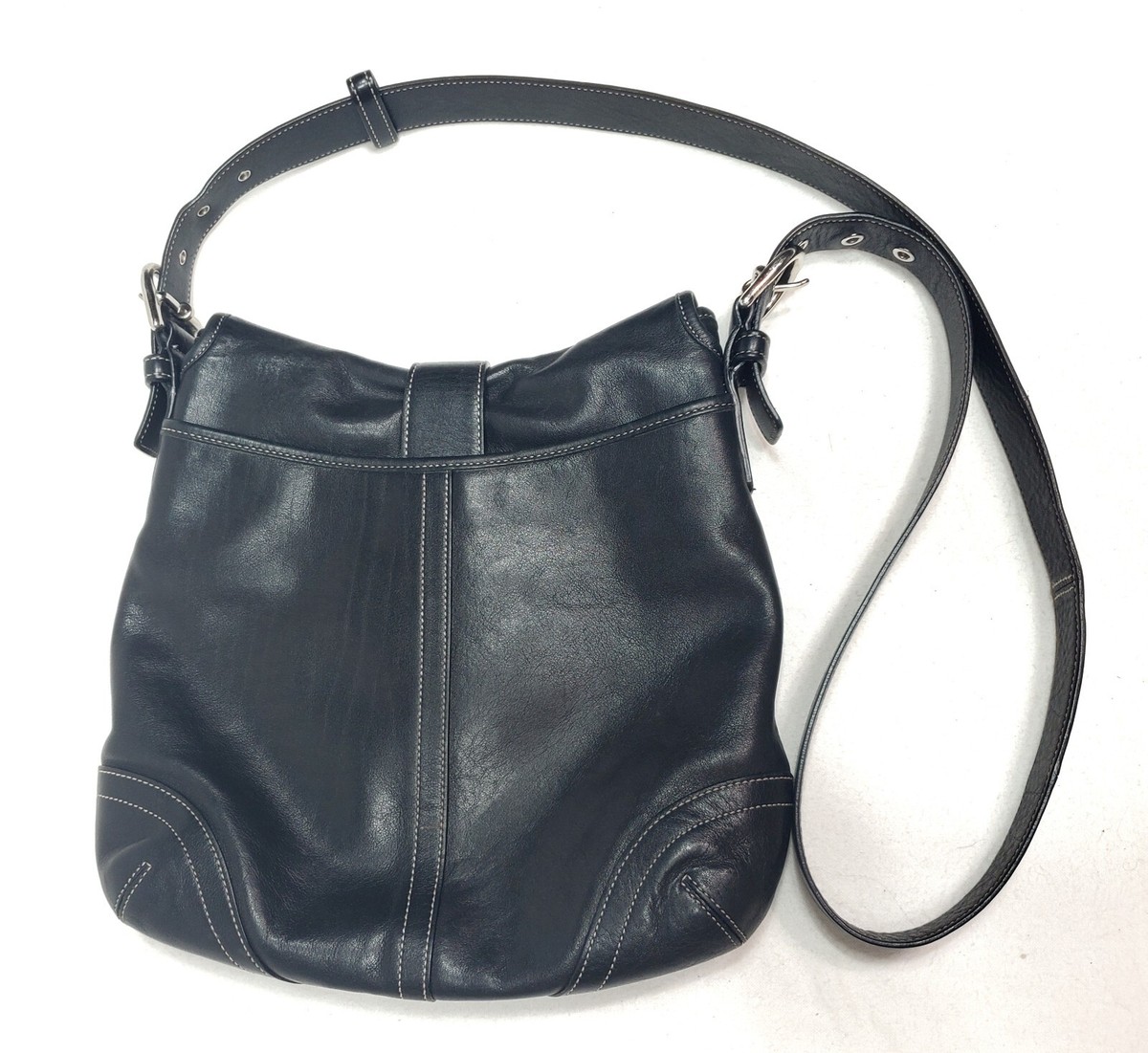 Classic Coach Vintage Black Leather Soho Shoulder/Crossbody
