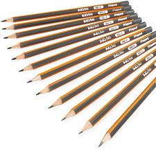 Maped Black Peps Triangular Graphite Pencils HB Pack of 12