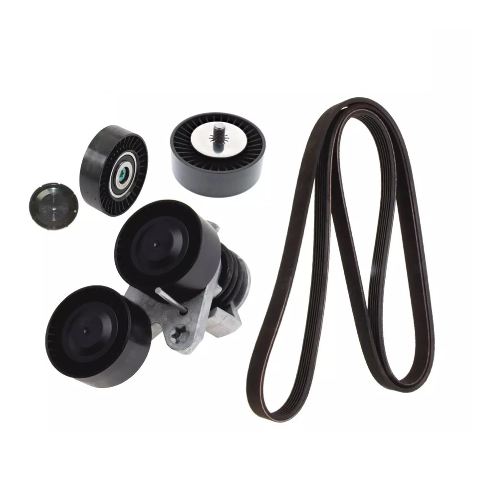 Belt Tensioner Assembly Idler Pulley Drive Belt Kit INA for BMW 135i 335i is Foto 2 de 4