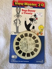 Bugs Bunny  Tweety Looney Tunes Cartoons view-master 3 Reels 1990