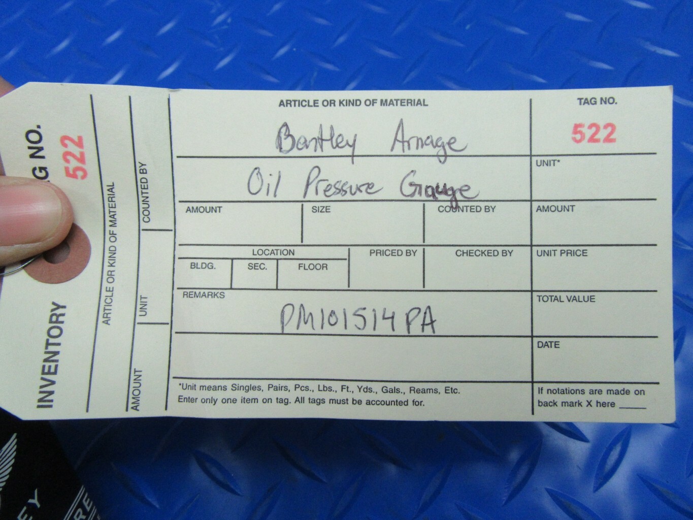 Bentley Arnage oil pressure gauge NEW OEM #0522 
