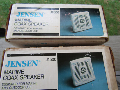 Jensen J1500 6.5'' 50W Waterpoof Marine Outdoor Coaxial Speaker Unused