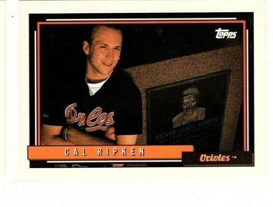 1992 Topps #40 Cal Ripken Jr. Baltimore Orioles HOF