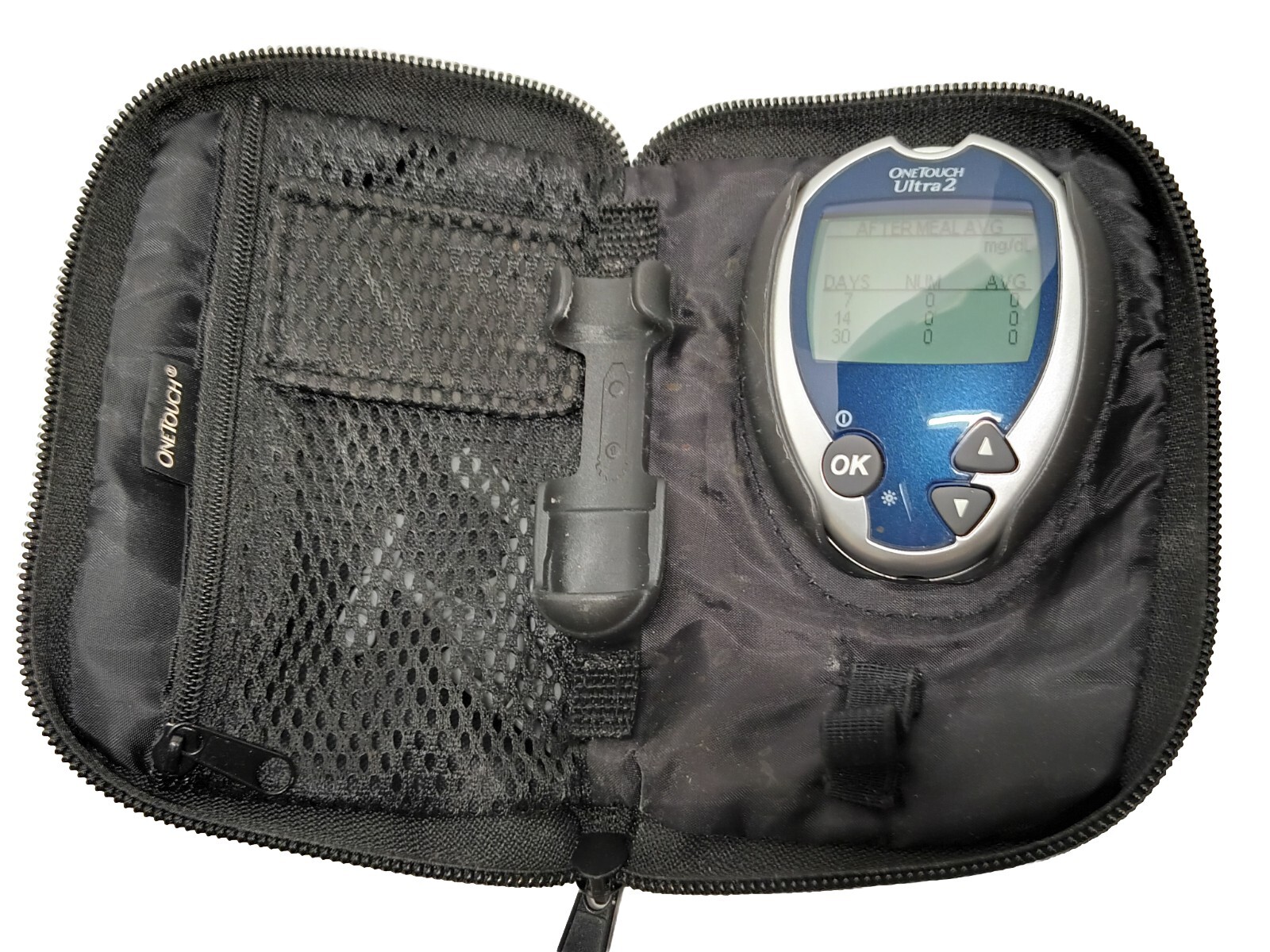 One touch ultra 2 blood glucose meter monitor glucometer with carrying