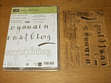 Stampin' Up AMAZING CONGRATULATIONS photopolymer stamp set NEW