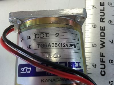 NEW KANAGAWA TG6A36 (12V35W) 062D DC MOTORS, 12 VDC, 35