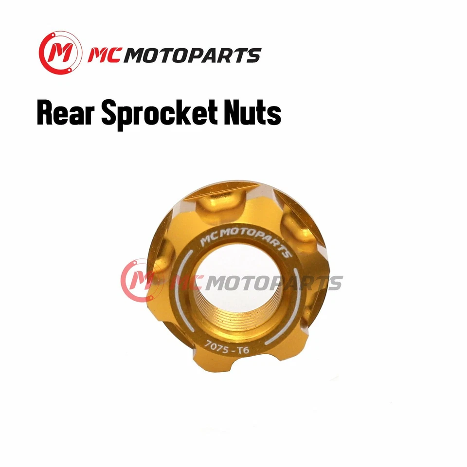 Se adapta a tuercas de piñón de rueda trasera Yamaha RD 250LC 350 SRX600 M10 x rosca 1,25 Foto 3 de 4