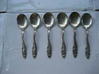 Six Gorham Sterling Silver Spoons, About 6.5 Inches Long