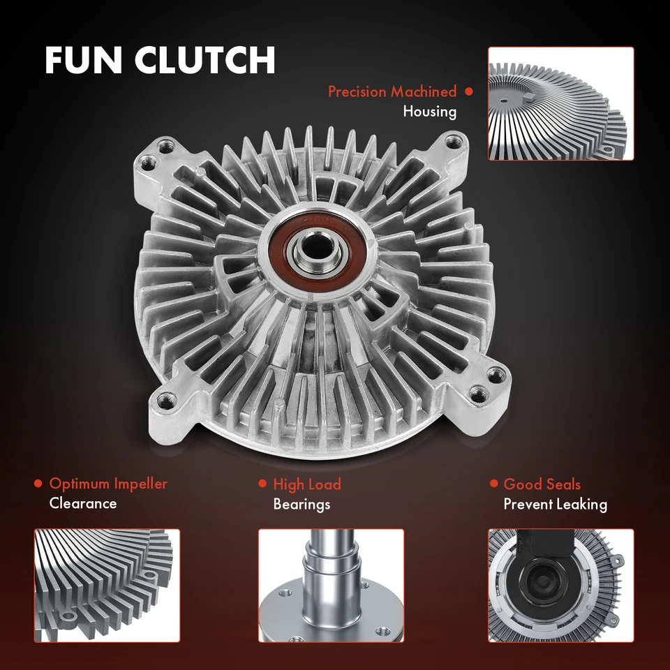 Embrague ventilador radiador para Mercedes-Benz 400E 1992-1993 500E E420 E500 V8 4,2 L 5,0 L Foto 3 de 4