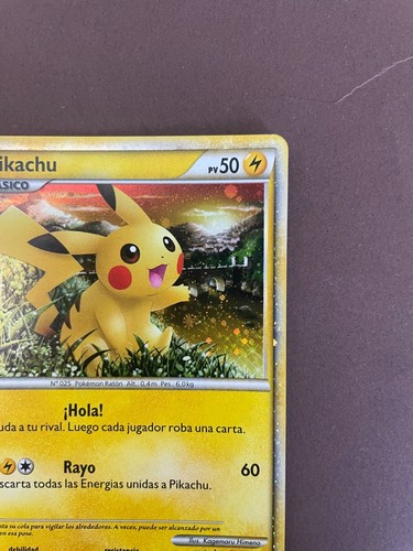 Pikachu HOLO WORLD COLLECTION PROMO 2010 Pokemon Card | SPANISH | - Picture 5 of 10