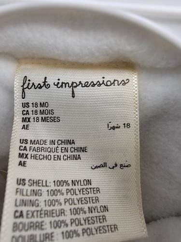 Chaqueta con Capucha First Impressions Acolchada Forrada en Micro Vellón Bebé Niños 18M Azul Marino - Imagen 10 de 16