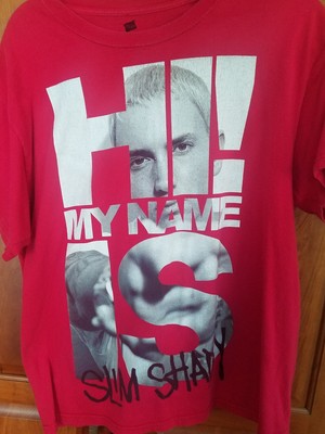 hi my name is slim shady t shirt