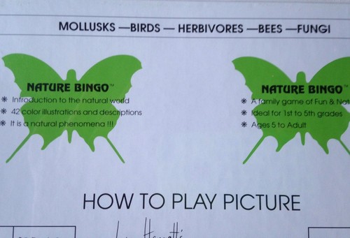 Lucy Hammett's Nature Bingo Juego Educativo Edades 5-Adulto Nuevo en Caja Sellada - Imagen 6 de 6