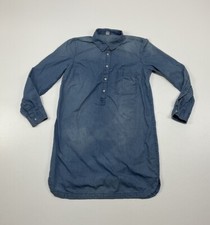 Old Navy Womens Size M Long Sleeve Chambray Denim Shirt Dress