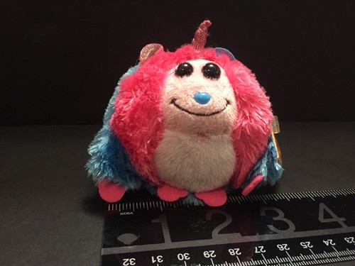 Ty Monstaz Delilah Plush Key Chain 3" Blue Pink Unicorn Monster Backpack Clip - Picture 8 of 12