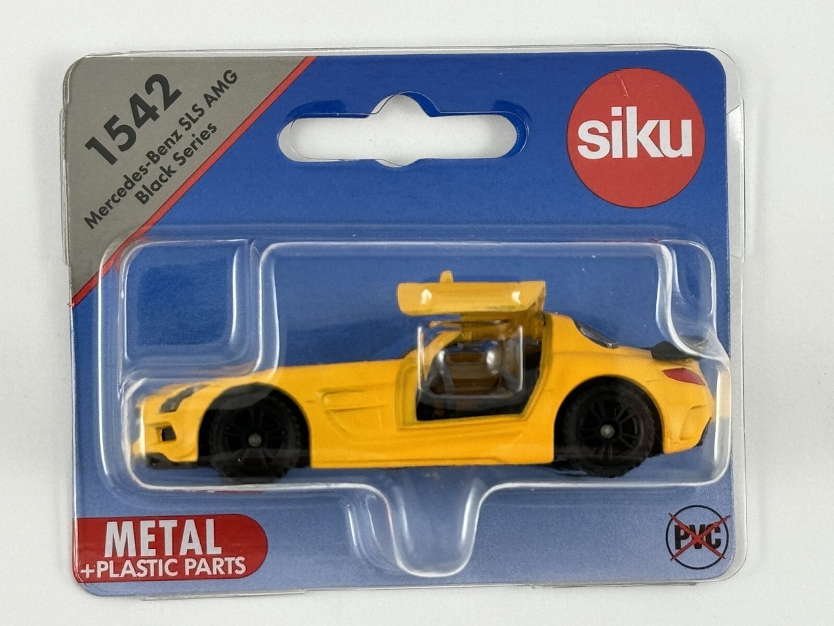 Siku 1542 Modellino Mercedes-Benz SLS AMG Black Series - Auto Sportiva In Metallo/Plastica - Foto 2