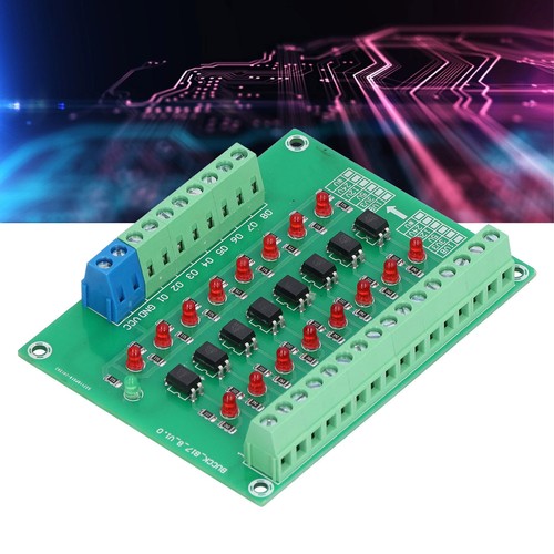 Optical Isolation Module 24V to 5V 8 Channel Optocoupler PLC Signal Converter - Picture 2 of 12
