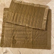 RALPH LAUREN 2 Velvet DECORATIVE PILLOW COVERS NEW 24x30 Cotton Yellow /Mustard