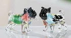 2 Murano Art Glass 20th Century French Bully Dog Sculptures 1