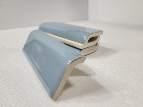 Tappo fango piastrelle ceramica cascata blu Bullnose metropolitana metà secolo moderno - Foto 17 di 24