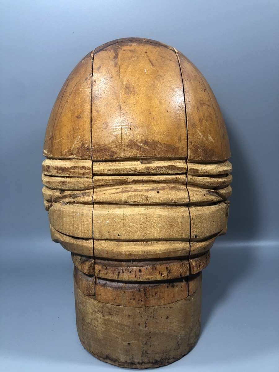 ANTIQUE 5 PIECE PUZZLE MILLINERY WOOD HAT BLOCK MOLD FORM | eBay display picture 2