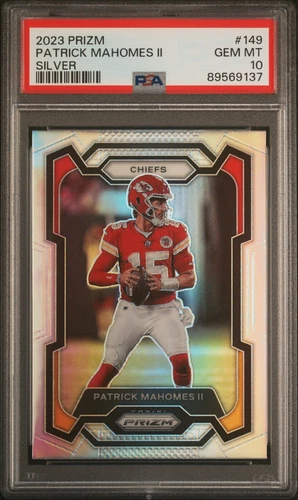 2023 Panini Prizm Silver Patrick Mahomes II #149 PSA 10 Gem Mint Superbowl MVP