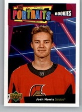 2020-21 Upper Deck Series 1 UD Portraits #P-47 Josh Norris - Ottawa Senators 