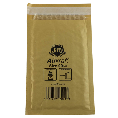 JIFFY GOLD BUBBLE ENVELOPES PADDED MAILING BAGS FOR ROYAL MAIL POST (AIRKRAFT) - Picture 9 of 18