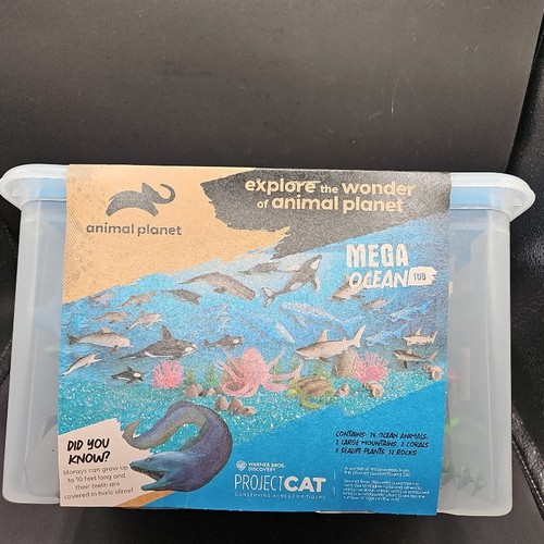 Animal Planet Mega Ozeanwanne Spielset Fantasievoll 76 Tierfiguren Kinder