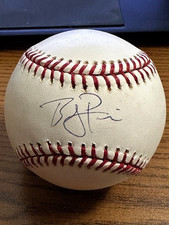 BRYAN PRICE SIGNED AUTOGRAPHED OML BASEBALL!   Reds!  TRISTAR!