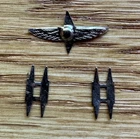 Vintage 1960's HASBRO GI Joe AIR FORCE DRESS WINGS & CAPTAIN'S BARS - UNUSED!