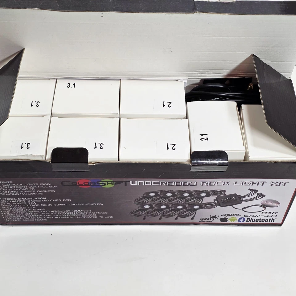 Oracle Lights 5797-333 Bluetooth ColorSHIFT Underbody Rock Light Kit - 8 Pieces - Image 4 of 4