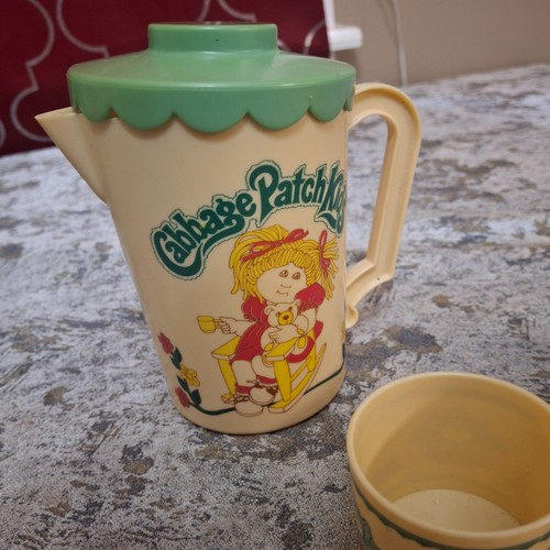 Cabbage Patch Puppentrage Handtasche Tasche & Tee Party Set Posten Teller Tassen Coleco CPK - Bild 12 von 19