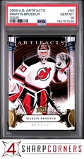 2009 UPPER DECK ARTIFACTS GOLD #53 MARTIN BRODEUR HOF #/50 POP 1 PSA 10