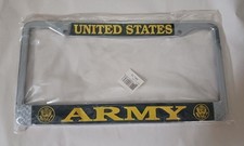 United States Army License Plate Frame Holder Metal United States Army License Plate Frame Holder Metal