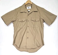 Defense Logistics Agency Valor Collection USMC Military Workwear Khaki Shirt 16