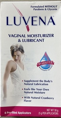 Luvena Vaginal Moisturizer & Lubricant- 6 Pre-filled Applicators 01/31/26