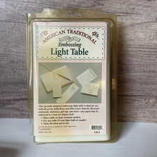 American Traditional Stencils Embossing Light Table New In Package