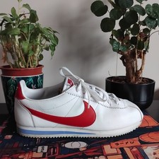 Nike Cortez OG 'Forrest Gump' UK 9 White Blue Red Excellent Condition